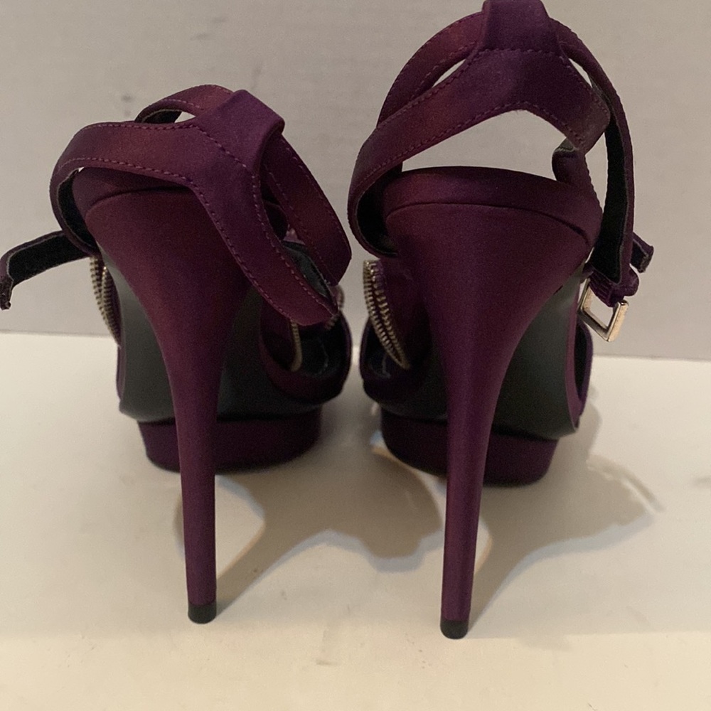 Report signature heel shoe dressy leather - Picture 5 of 8
